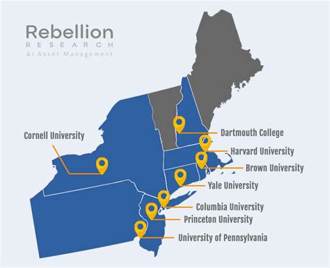 Image related to the challenges of implementing MAP Map Of The Ivy League Schools